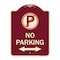 Signmission No Parking Heavy-Gauge Aluminum Architectural Sign, 24" x 18", BU-1824-23819 A-DES-BU-1824-23819 - alternate 1